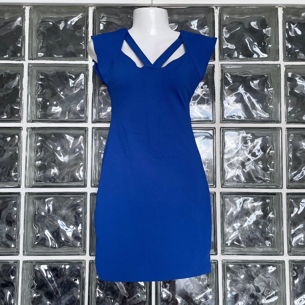 mini blue dress